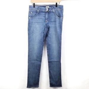 NWT Hudson Jeans Womens 32 Blue Collin Mid-Rise Skinny Plus-Size